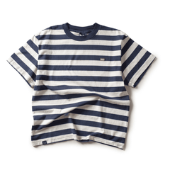 Stripe Boxy T - Blue / White