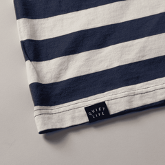 Stripe Boxy T - Blue / White