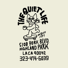 Skating Cat T - Cream