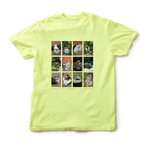 Frog Friends T - Neon Lemon