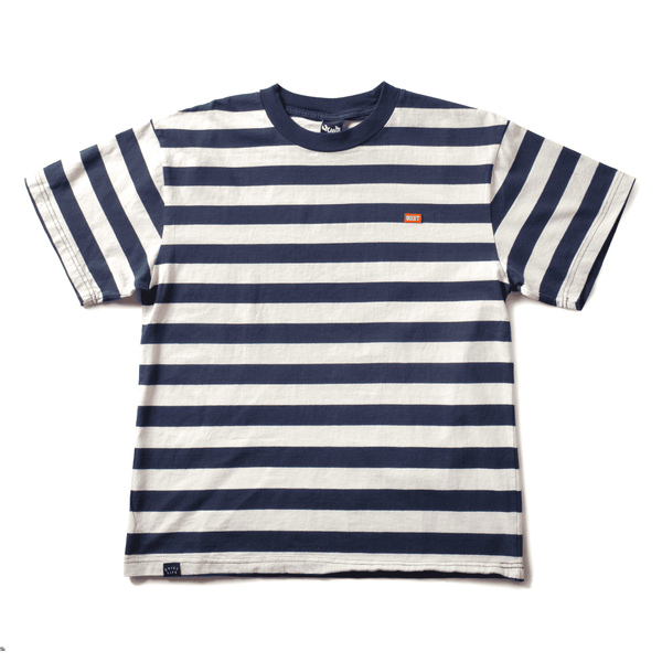 Stripe Boxy T - Blue / White