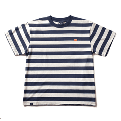 Stripe Boxy T - Blue / White