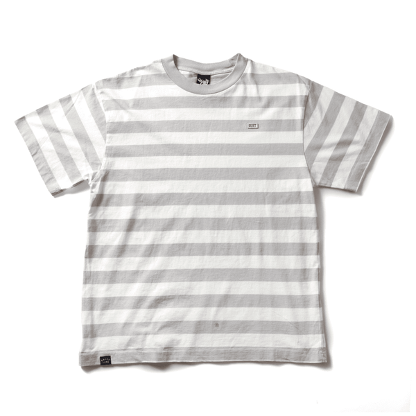 Stripe Boxy T - Grey / White