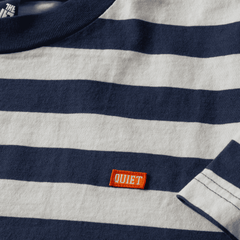 Stripe Boxy T - Blue / White