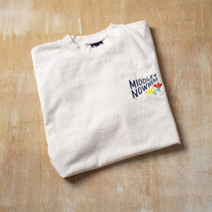 Lonely Palm Middle of Nowhere Embroidered T - Cream - MEDIUM ONLY