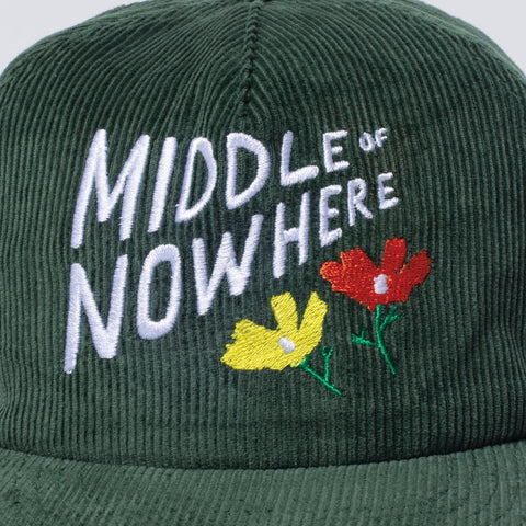 Lonely Palm Middle Of Nowhere Hat  - Green Cord