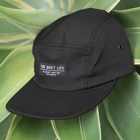 Foundation 5 Panel Camper Hat - Made in USA - Black