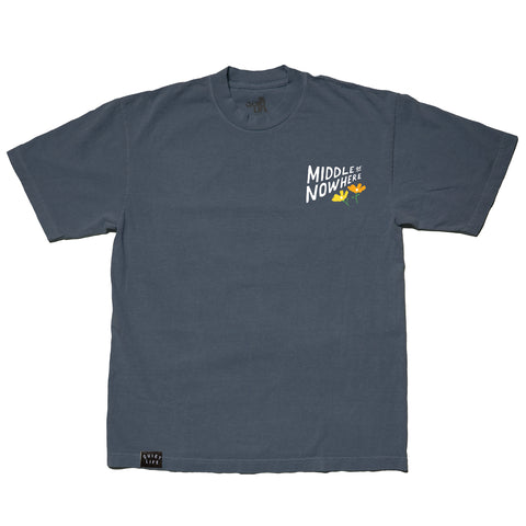 Lonely Palm Middle of Nowhere Embroidered T - MEDIUM ONLY
